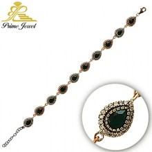 Gümüş Otantik Taşlı Biezik /Bileklik